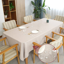 Load image into Gallery viewer, Waterproof and Oil-Proof Tablecloth Pure Color Thickened Rectangular Table Dustproof Tablecloth