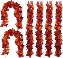 Load image into Gallery viewer, Thanksgiving Vine Maple Leaf Vine 170cm Decoration Hanging Vine Simulation Maple Leaf Vine