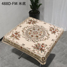 Load image into Gallery viewer, Weichen European and American Ins Gilding Tablecloth Waterproof Oil-Proof PVC round Table Tablecloth Lace Printing