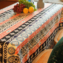 Load image into Gallery viewer, Bohemian Tablecloth Rectangular Coffee Table Cover Cloth Ethnic Printed Party Tablecloth Camping Picnic Cushion