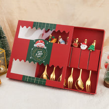 Load image into Gallery viewer, Christmas Gift Creative Ins Stirring Spoon Santa Claus Spoon Elk Fruit Fork