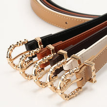 Load image into Gallery viewer, Alloy Pin Buckle Casual All-Match Pu Thin Belt Clothing Matching Belt Jeans Strap