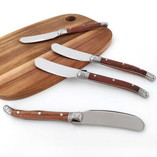 Load image into Gallery viewer, Rosewood Handle Butter Knife Western Butter Jam Scraper Stainless Steel Cheese Knife Butter Knife