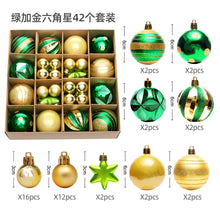 Load image into Gallery viewer, Christmas decoration 6cm electroplated ball plastic ball special-shaped painted Christmas ball gift Christmas tree pendant