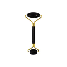 Load image into Gallery viewer, Pink Crystal Jade Massage Instrument Beeswax Obsidian Scrapping Plate Facial Cosmetic Roller Massager