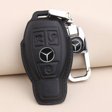 Load image into Gallery viewer, For 21 Mercedes-Benz New E-Class Key Cover E200l C260l A200l S-Class GLC Leather Keychain