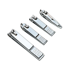 Load image into Gallery viewer, Large and Small Stainless Steel Nail Clippers Flat Bevel Single Household Nail Trimming Tool