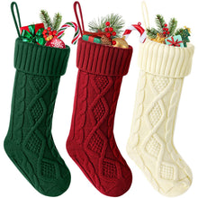 Load image into Gallery viewer, 3pcs/Set Christmas Stockings Sub Gift Bag Wool Christmas Stockings Christmas Pendant