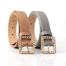 Load image into Gallery viewer, Hollow Square Buckle Decorative Belt Student All-Match Trouser Belt Women's Fashion Belt