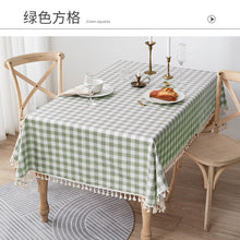 Load image into Gallery viewer, Cotton Linen Tablecloth Waterproof and Oilproof and Heatproof Rectangular Desk Pad