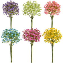 Load image into Gallery viewer, 6pcs/Set Starry Artificial Flower Simulation Bridal Bouquet Wedding Props Home Artificial Flower Arrangement Decorative Flowers