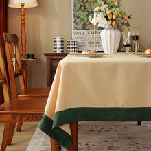 Load image into Gallery viewer, Solid Color Tablecloth American Western-Style Dining Table Fabric Rectangular Desk Cloth Nordic Solid Color Tablecloth Coffee Table Cloth