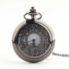 Load image into Gallery viewer, Carved Hollow Retro Watch Men's Fashion Necklace Ornament Quartz Watch Pocket Watch Flip Large Pocket Watch