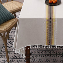 Load image into Gallery viewer, Tablecloth Three-Dimensional Embroidered Tassel Lace Rectangular Table Cloth