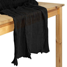 Load image into Gallery viewer, Voile Champray Table Runner Wedding Party Decoration Pleated Table Runner Tablecloth