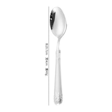 Load image into Gallery viewer, Gold Wheat Knife, Fork and Spoon Four-Piece European-Style Relief Western Food Knife and Fork Western Tableware Gift Set
