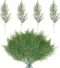 Load image into Gallery viewer, Artificial Pine Branches, 40 Pieces Christmas Faux Cedar Branches