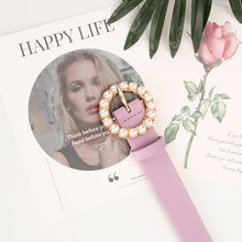 Load image into Gallery viewer, Fashion Trend round Pearl Pin Buckle Highlight Temperament Noble Belt
