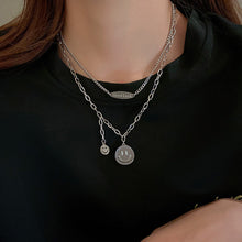 Load image into Gallery viewer, Titanium Steel Black Love Pendant Necklace Jewelry Pendant Set Decorative Jewelry