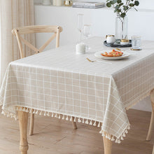 Load image into Gallery viewer, Cotton Linen Tablecloth Waterproof and Oilproof and Heatproof Rectangular Desk Pad