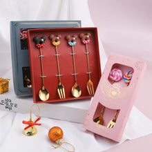 Load image into Gallery viewer, Small Spoon Dessert Fork Donut Spoon Lollipop Macaron Spoon Small Spoon Mouse Head