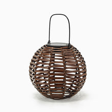 Load image into Gallery viewer, Outdoor Decoration Projection Lamp Rattan round Lantern Ambience Light Solar Garden Lamp