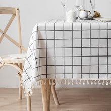 Load image into Gallery viewer, Cotton Linen Tablecloth Waterproof and Oilproof and Heatproof Rectangular Desk Pad