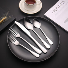 Load image into Gallery viewer, Stainless Steel Tableware Set 304 Five Components Western Food/Steak Knife, Fork and Spoon 20-Piece Set
