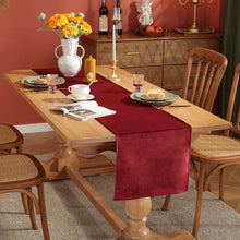 Load image into Gallery viewer, Velvet Table Runner Simple Solid Color Table Runner Wedding Party Dining Table Decorations Long Tablecloth