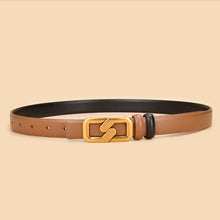 Load image into Gallery viewer, Leather Belt Width Jeans Strap Decorative Girdle Dress All-Matching Women's Belt