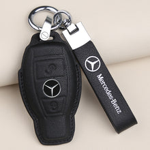 Load image into Gallery viewer, For 21 Mercedes-Benz New E-Class Key Cover E200l C260l A200l S-Class GLC Leather Keychain