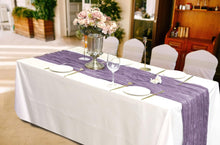 Load image into Gallery viewer, Voile Champray Table Runner Wedding Party Decoration Pleated Table Runner Tablecloth