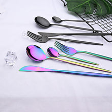 Load image into Gallery viewer, Stainless Steel Tableware Portugal Steak Knife and Fork Portable Ins Hotel Western Style Golden Western Food Knife and Fork