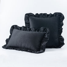 Load image into Gallery viewer, Ruffled Solid Color Pillow Cover Velvet Sofa Home Soft Backrest Cushion Cover