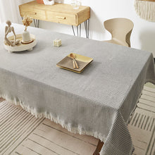 Load image into Gallery viewer, High Temperature Resistant Cotton Linen Tablecloth Ins Style Japanese Style Waffle Thickened Solid Color Holiday Home Table Cloth