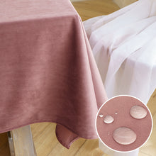 Load image into Gallery viewer, Solid Color Western Restaurant Tablecloth Rectangular Waterproof Soft Tablecloth Simple Fabric Conference Tablecloth
