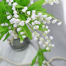 Load image into Gallery viewer, 12PCs Simulation 6 Forks Campanula Bouquet Lily Fake Flower and Plastic Flower Home Ornamental Flower