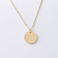 Load image into Gallery viewer, Mirror stainless steel round pendant necklace DIY short necklace collar chain