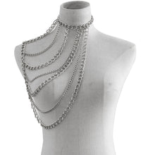 Load image into Gallery viewer, Neck Hanging Chain Clavicle Necklace Sexy Geometric U-Shaped Tassel Shoulder Body Chains
