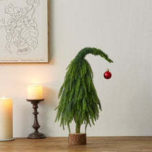 Load image into Gallery viewer, Crooked neck Christmas tree PE Yenobesong household small tabletop ornament