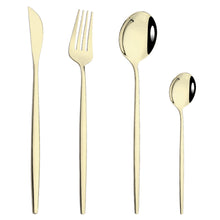 Load image into Gallery viewer, Stainless Steel Tableware Portugal Steak Knife and Fork Portable Ins Hotel Western Style Golden Western Food Knife and Fork