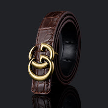 Load image into Gallery viewer, Pattern Fashion Men's and Women's Belt Business Smooth Buckle Pant Belt
