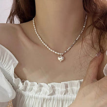 Load image into Gallery viewer, Titanium Steel Double-Layer Necklace Women's All-Matching Graceful Sweater Chain Design Sense Advanced Clavicle Chain