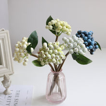 Load image into Gallery viewer, 10pcs Artificial berries, living room ornaments, Christmas decorative flower arrangements, accessories artificial berries
