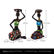 Load image into Gallery viewer, Candlestick Retro Figure Resin Crafts Home Bedroom Desktop Decoration European Simple Decoration