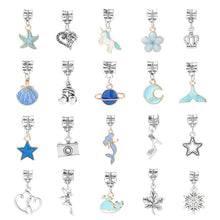 Load image into Gallery viewer, Ocean Blue Crystal Bracelet Children's Set DIY Retro Bracelet Exquisite