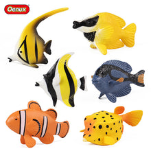 Load image into Gallery viewer, Mini Ocean Tropical Fish Model Set Simulation Solid Clownfish Fairy Fish Fox Fish Children's Teaching Toys
