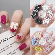 Load image into Gallery viewer, Nail Ornament Flower Bow Tie Aurora Patch Bear Rhinestone Pearl Mixed Nail Decorative Diamond Sequins