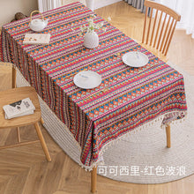 Load image into Gallery viewer, Ethnic Style Tablecloth Bohemian Table Cloth Ins Camping Placemat Waterproof Oil-Proof Cotton Linen Printing Coffee Table Cloth
