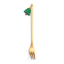 Load image into Gallery viewer, Christmas Gift Creative Ins Stirring Spoon Santa Claus Spoon Elk Fruit Fork
